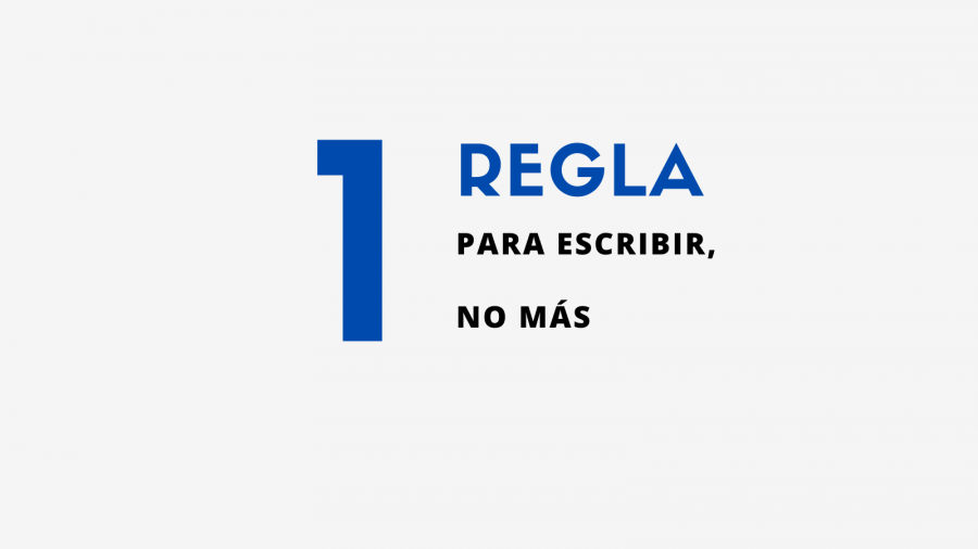 Una regla para escribir
