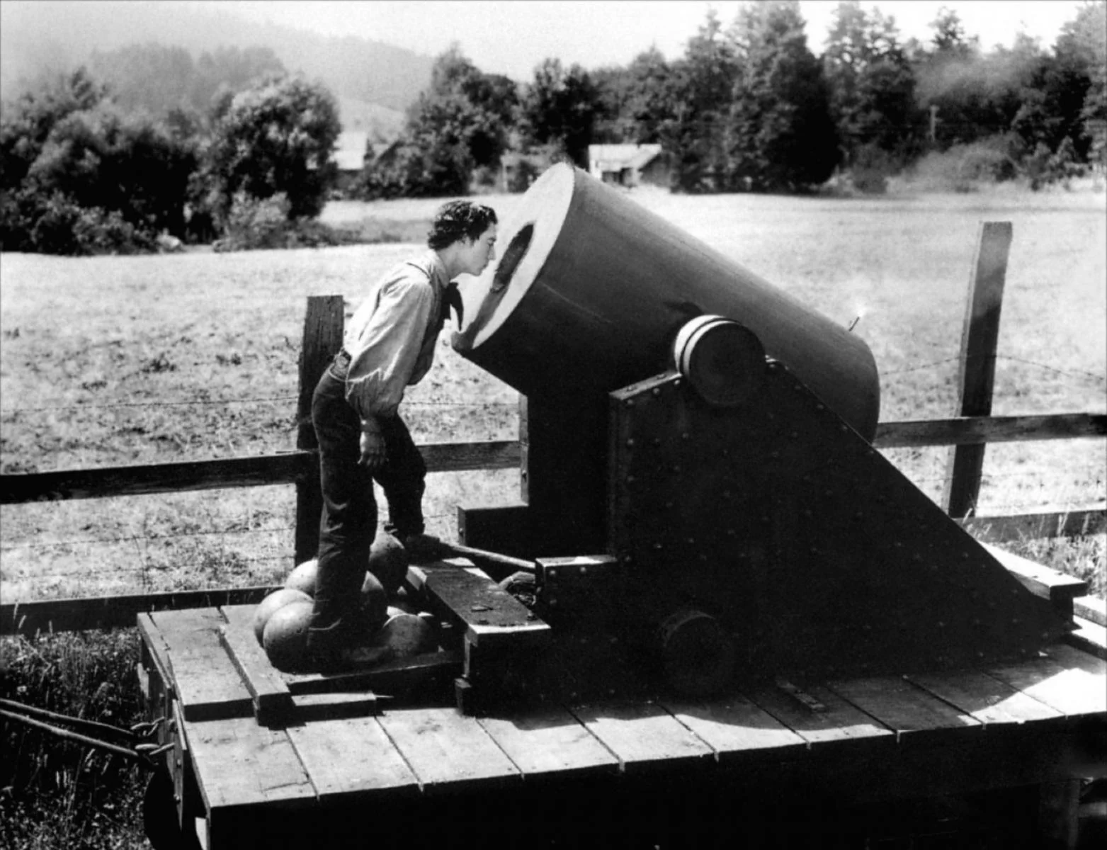 Buster Keaton en El maquinista de la general