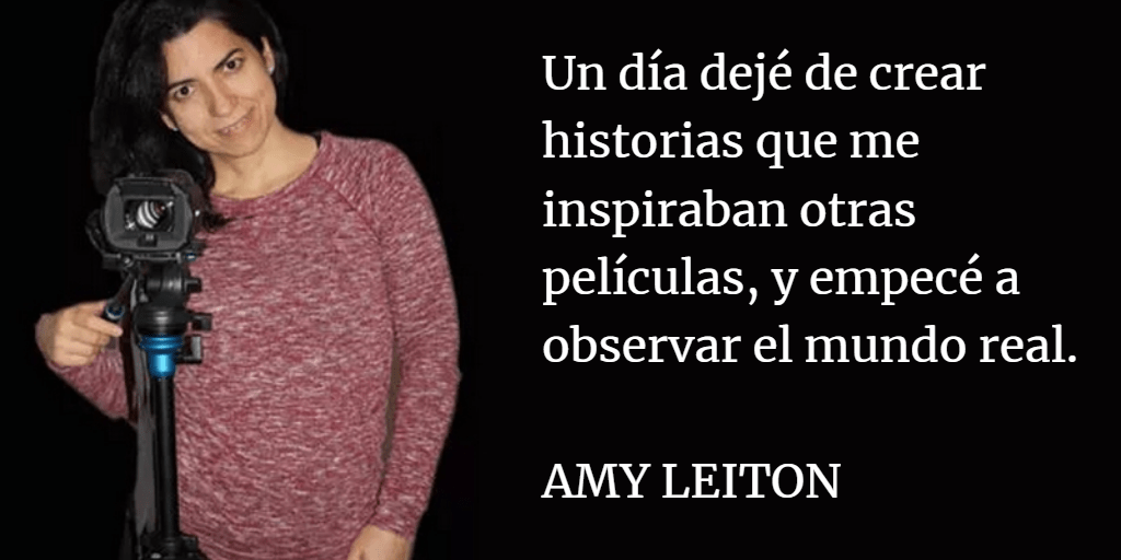 Amy Leiton observar el mundo real